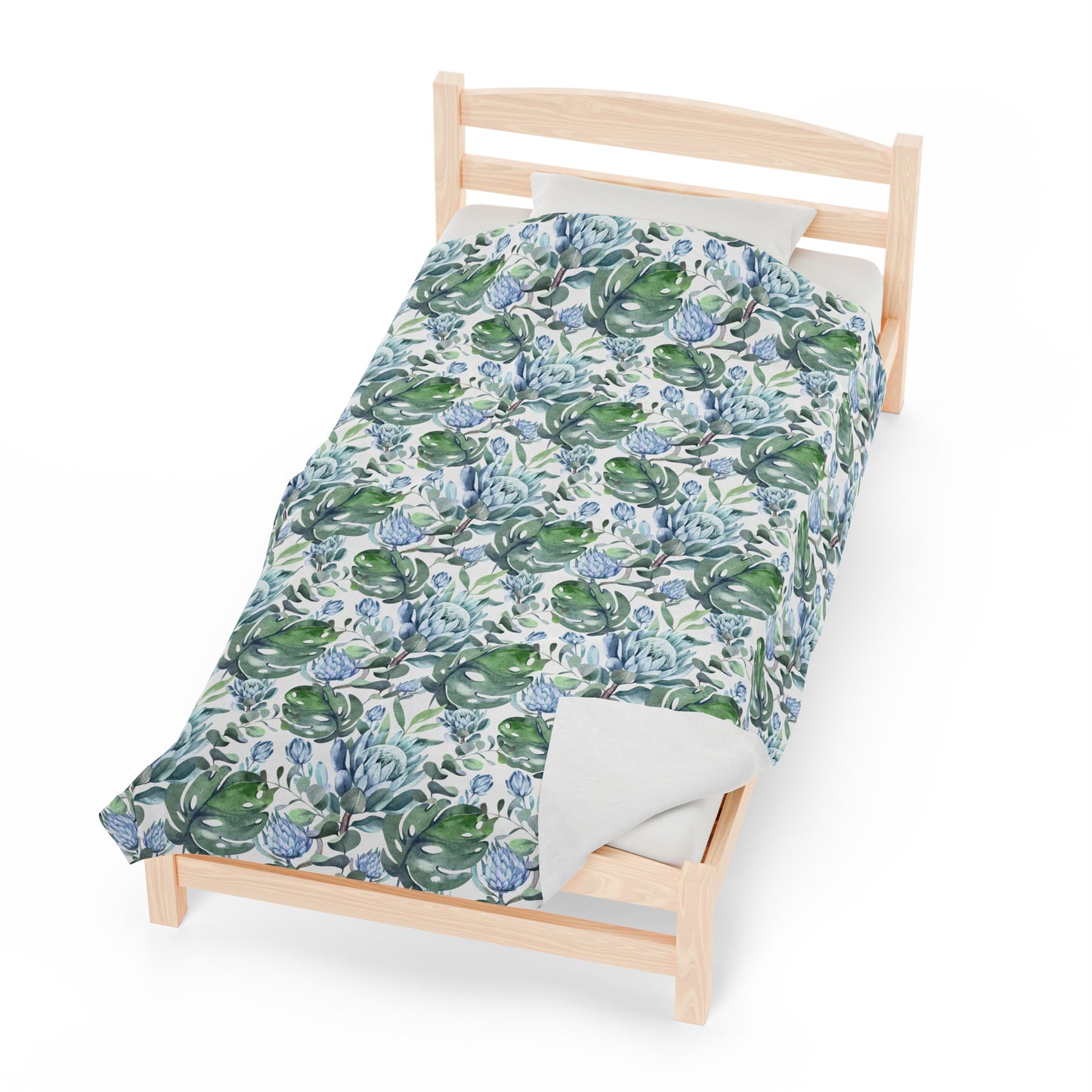 FLORAL PROTEA PLUSH Velveteen Blanket