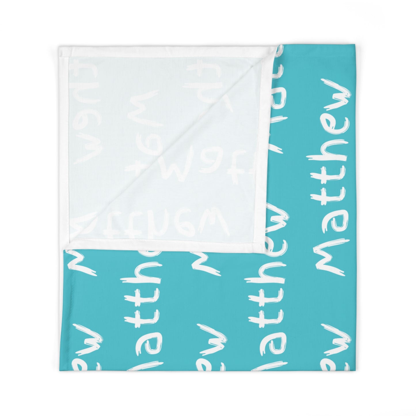 PERSONALIZED BABY NAME swaddle blanket