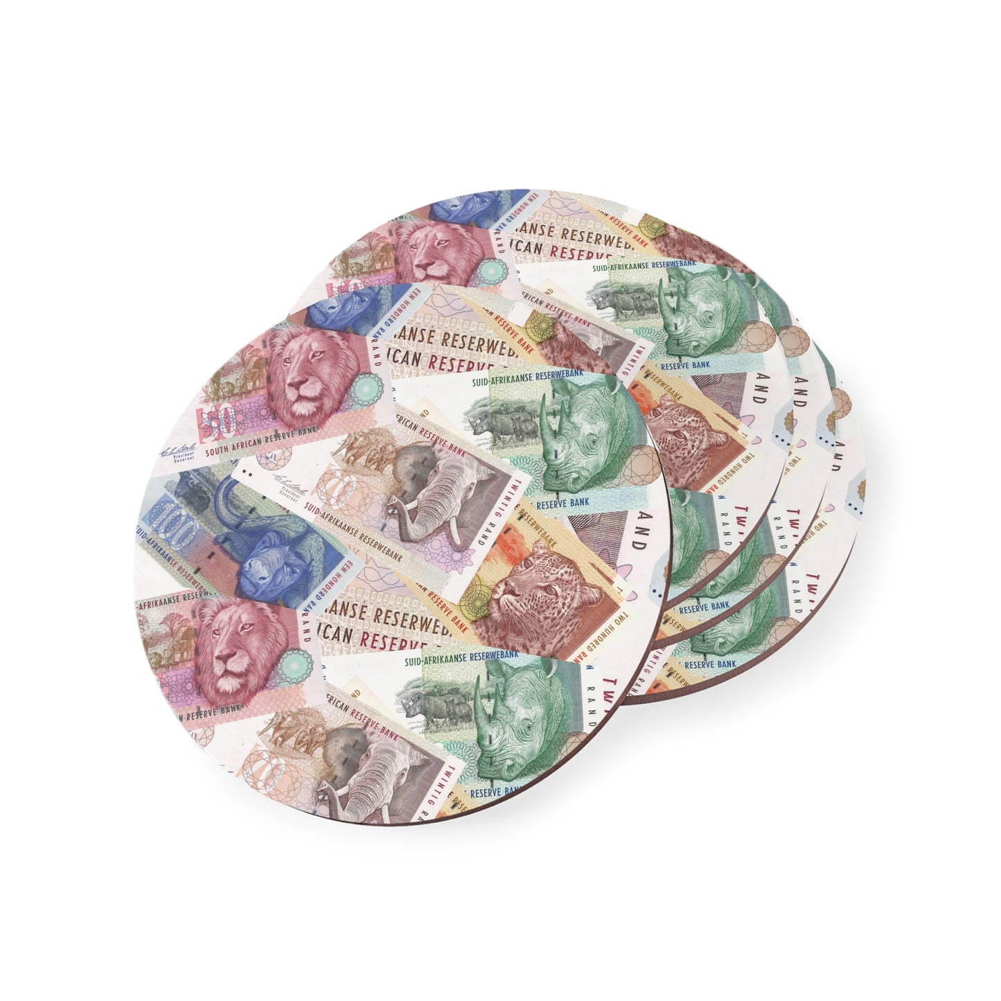 Coasters SA money (round or square shape)