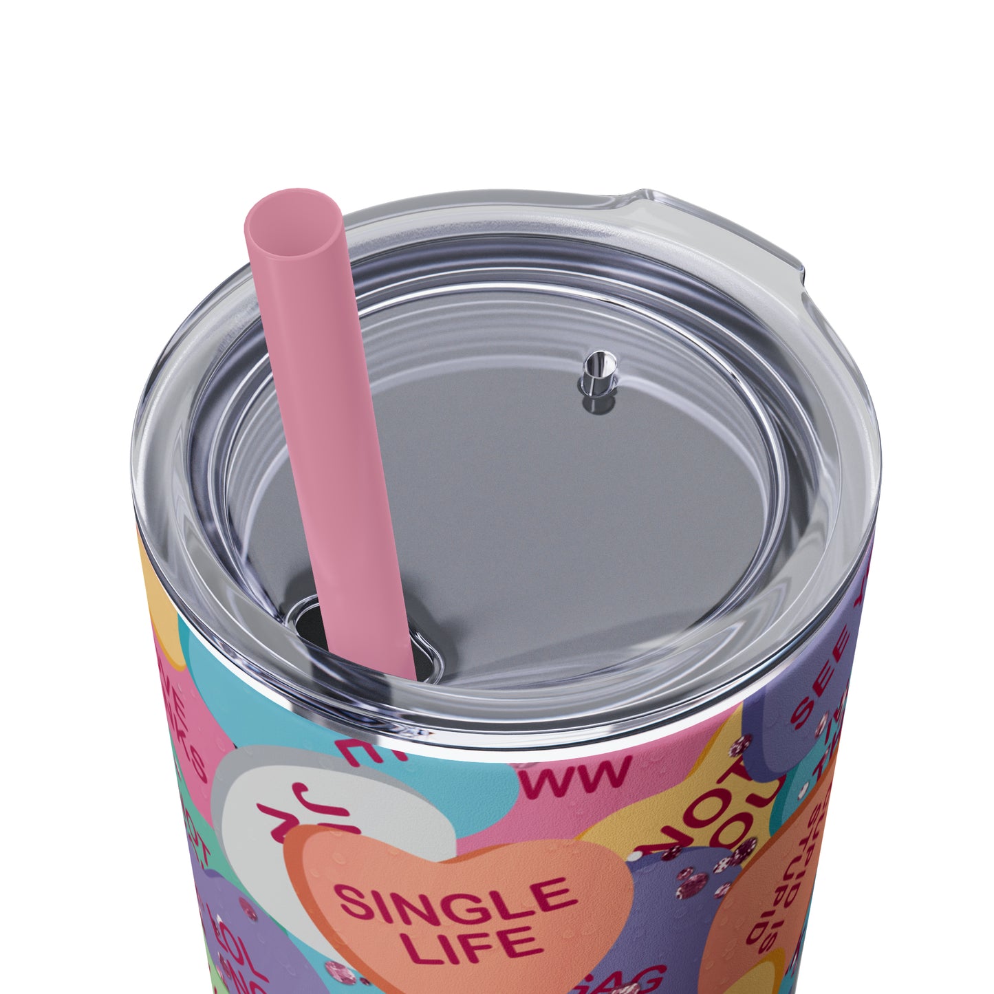 ANTI VALENTINE FUNNY Heart tumbler gift, valentine candy tumbler,