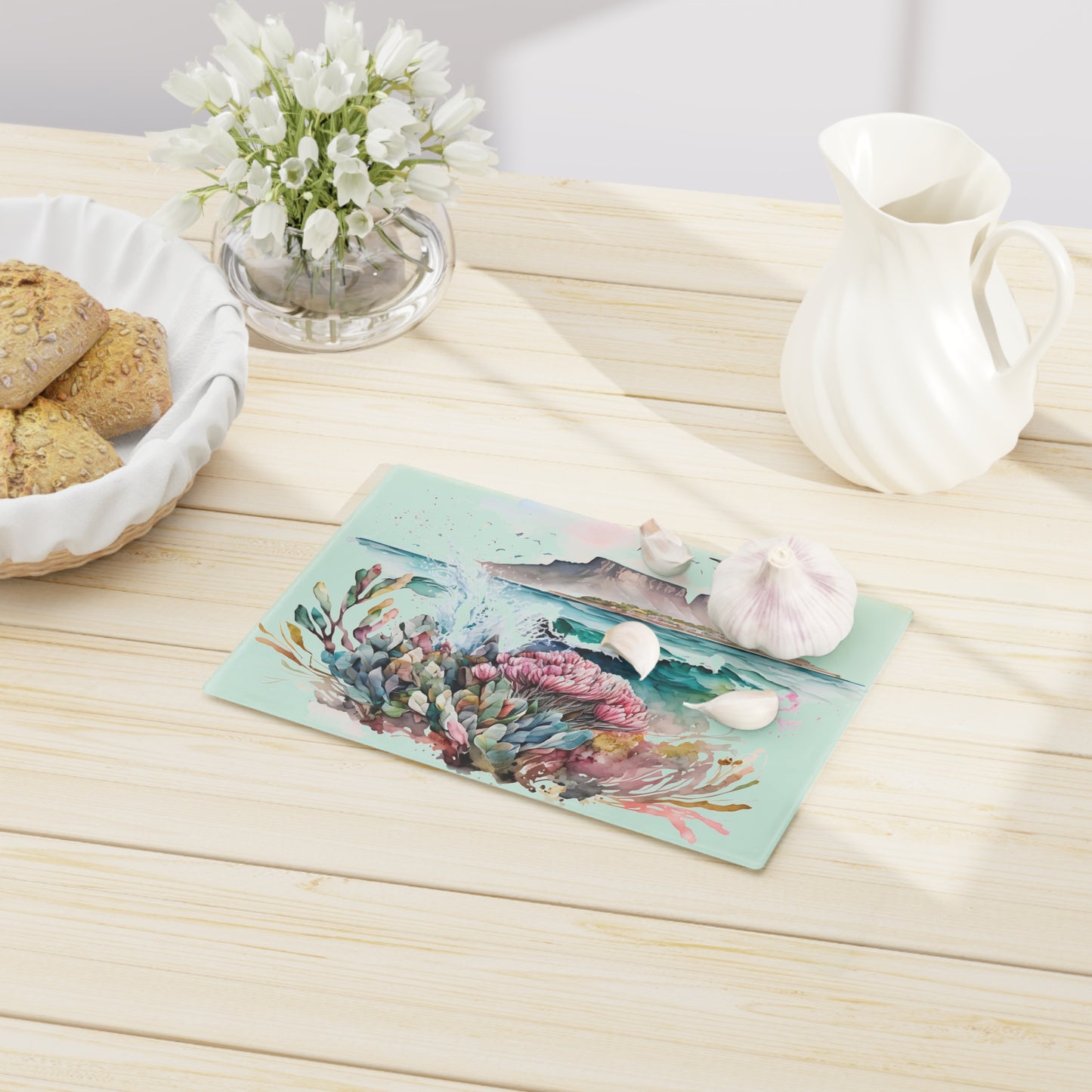 Cutting Board, Cape Town, table mountain, glass cutting board