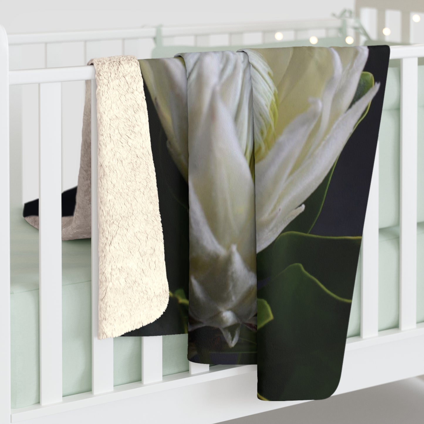FLORAL PROTEA Cozy Sherpa Fleece Blanket