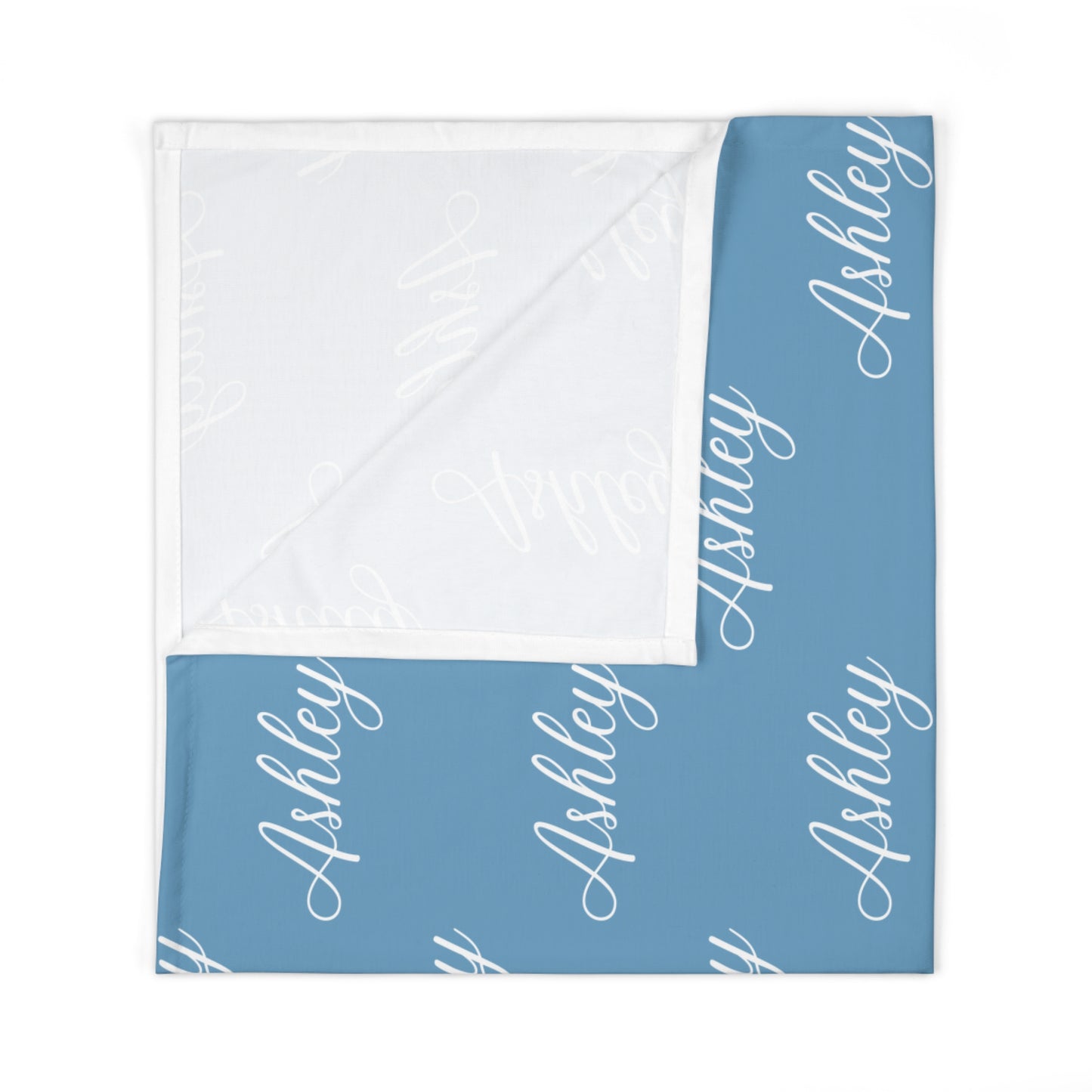 PERSONALIZED BABY NAME swaddle blanket