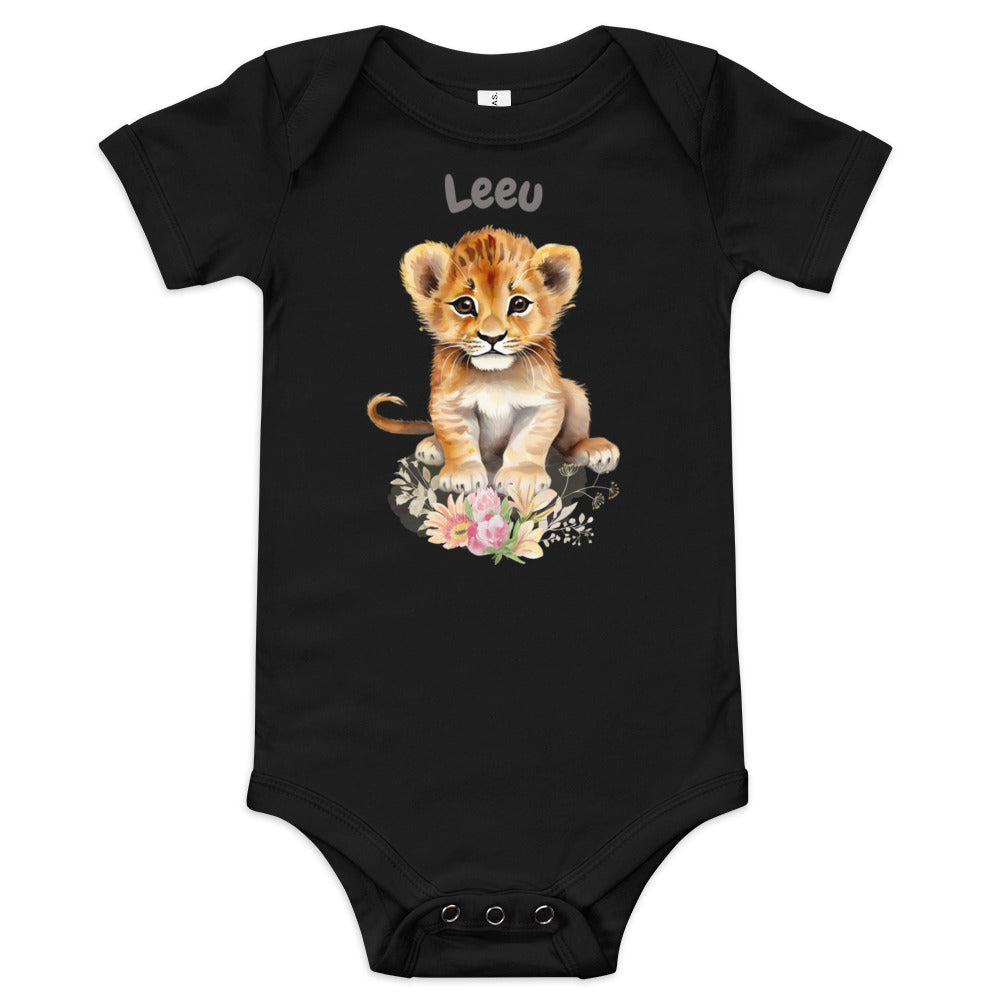 AFRIKAANS BABY Leeu one-piece bodysuit, lion babygrow, South Africa baby, Afrikaans new mom gift, Afrikaans baby shower, SAFFA baby outfit