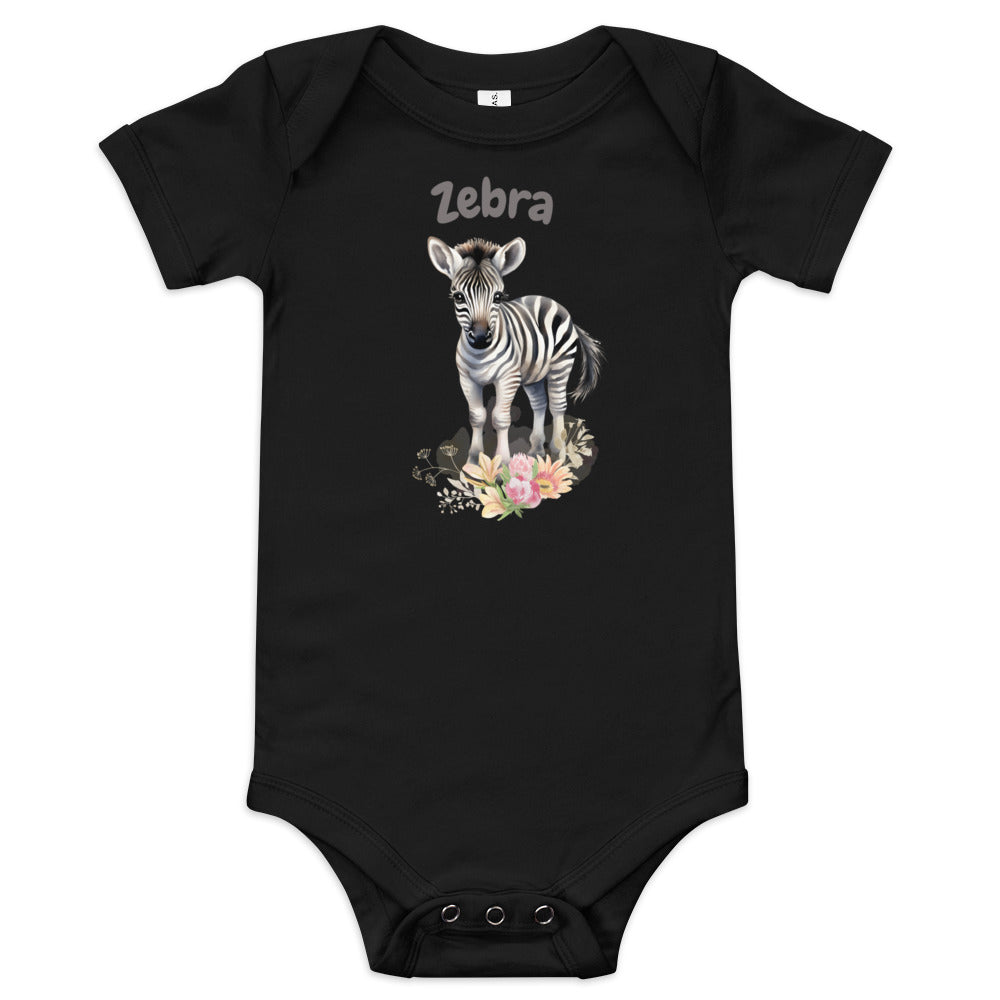 AFRIKAANS BABY Kwagga one-piece bodysuit, Zebra babygrow, South Africa baby, Afrikaans new mom gift, Afrikaans baby shower, SAFFA baby