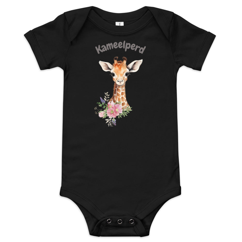 AFRIKAANS BABY Kameelperd one-piece bodysuit, Giraffe babygrow, South Africa baby, Afrikaans new mom gift, Afrikaans baby shower, SAFFA baby