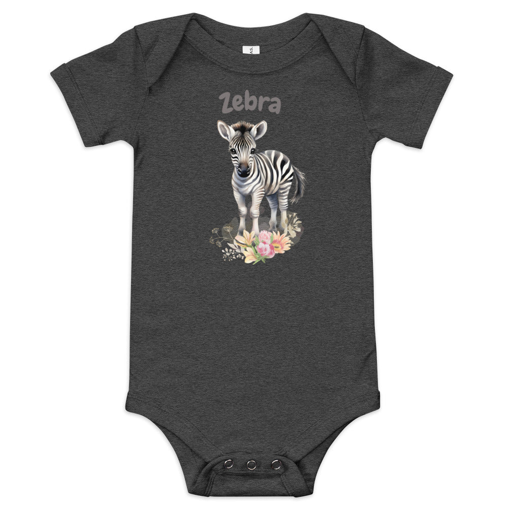 AFRIKAANS BABY Kwagga one-piece bodysuit, Zebra babygrow, South Africa baby, Afrikaans new mom gift, Afrikaans baby shower, SAFFA baby
