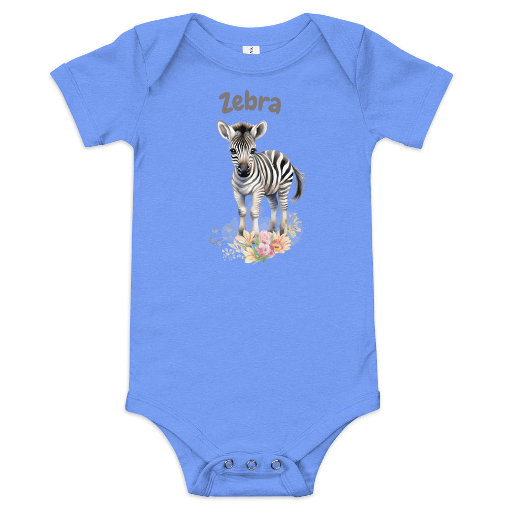 AFRIKAANS BABY Kwagga one-piece bodysuit, Zebra babygrow, South Africa baby, Afrikaans new mom gift, Afrikaans baby shower, SAFFA baby