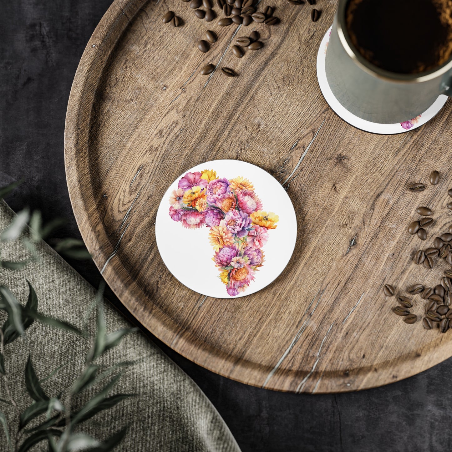 Coasters SA Floral (round or square shape)