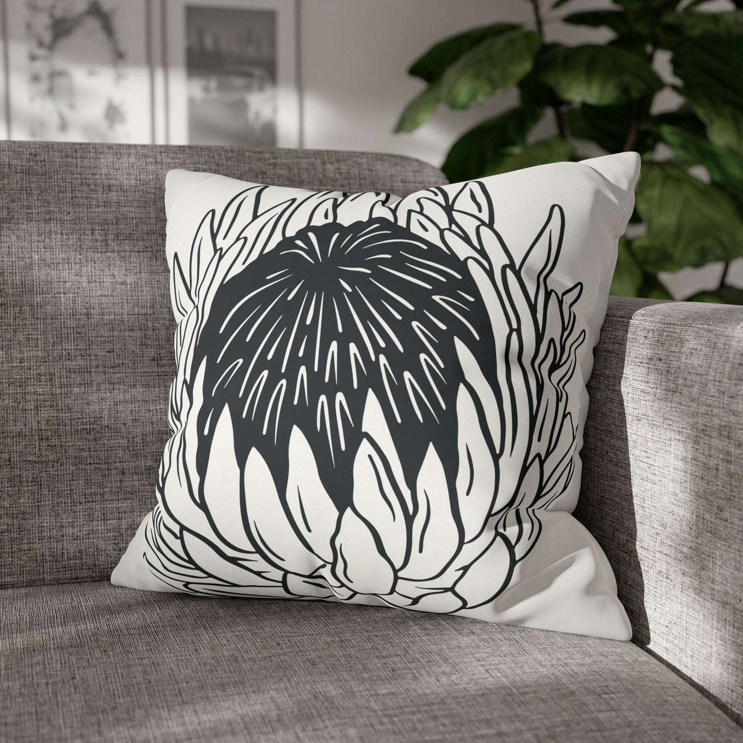 PROTEA Faux Suede Square Pillow Case