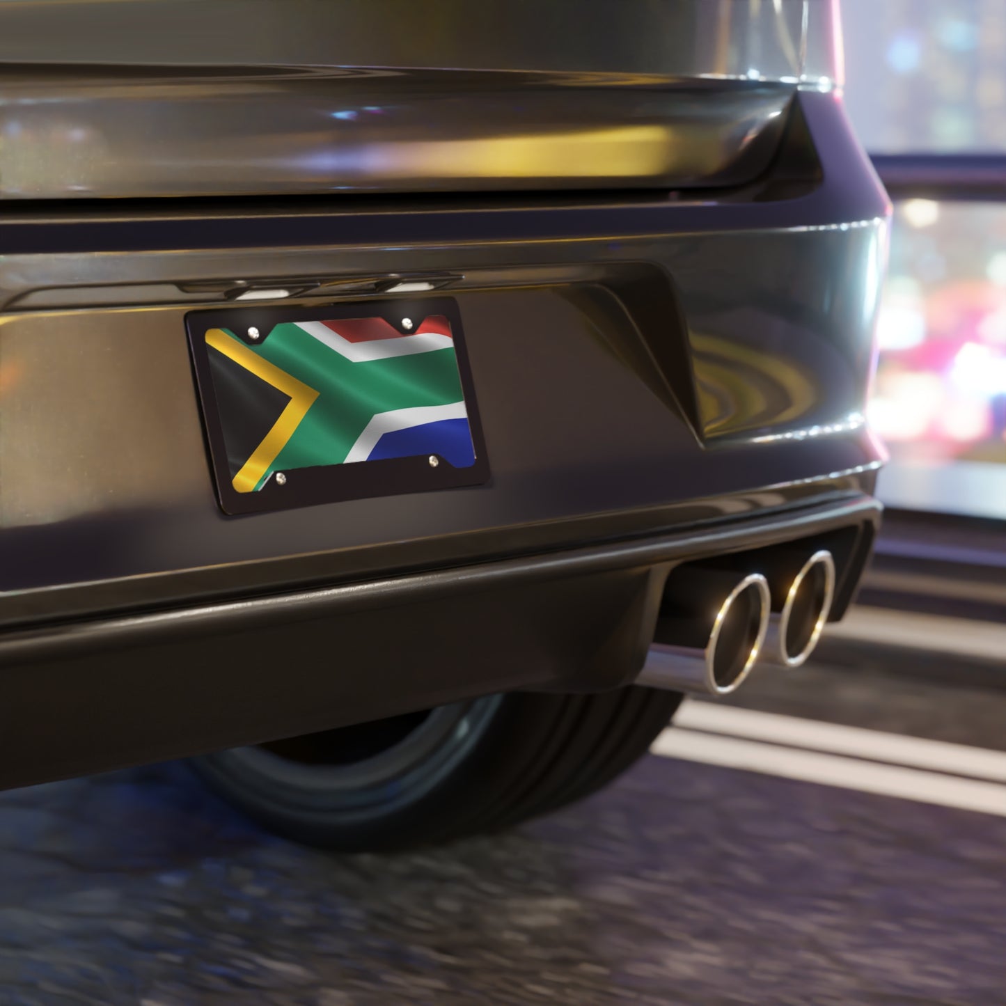 Vanity License Plate South Africa Flag