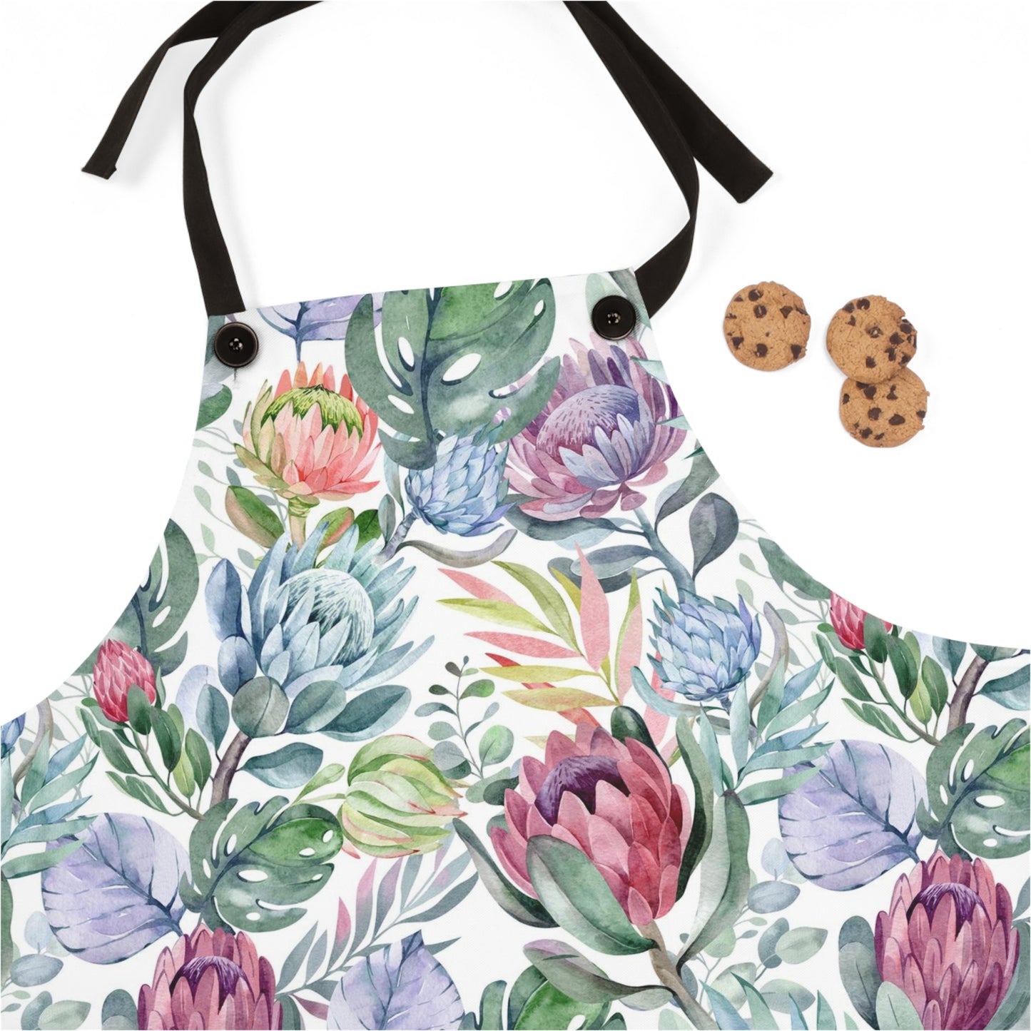 PROTEA FLOWER APRON, South African apron for ouma, Suid Afrika voorskoot, Botanical aprons for mom, Hostess gift, Housewarming gift