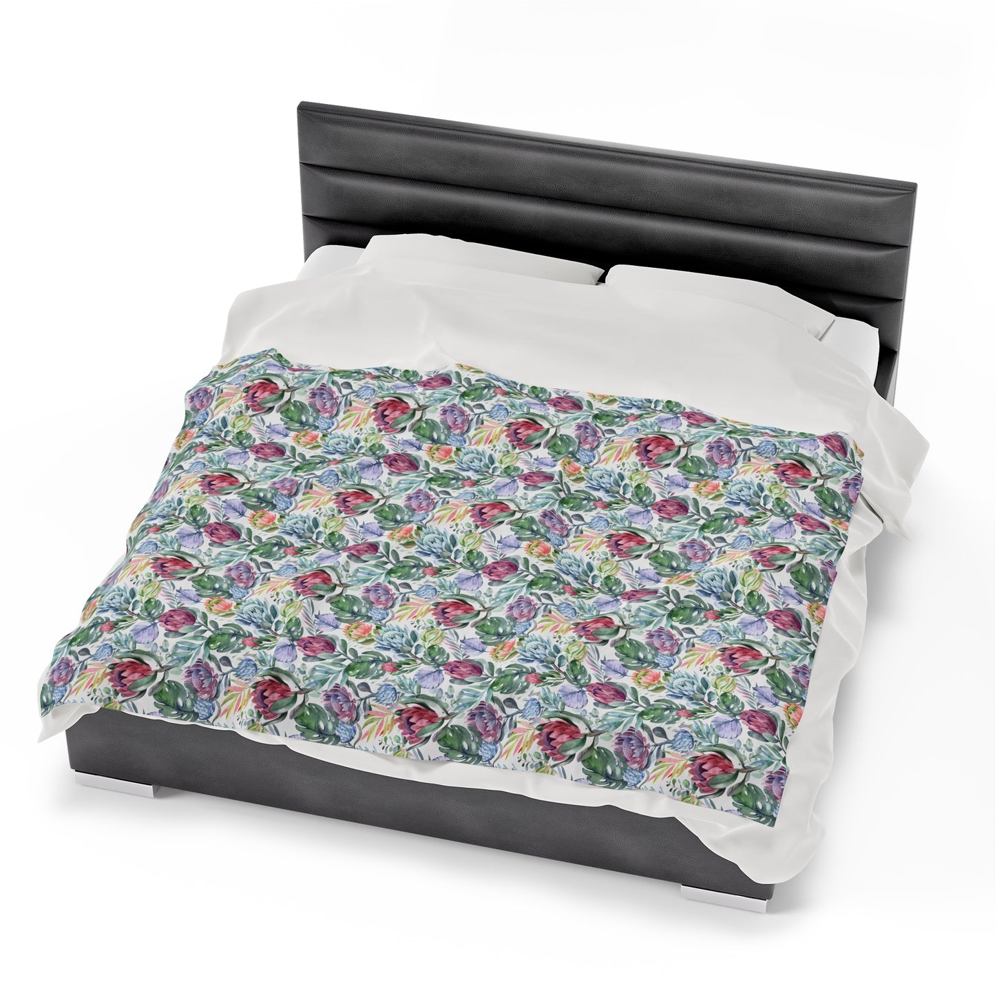 FLORAL PROTEA PLUSH Velveteen Blanket