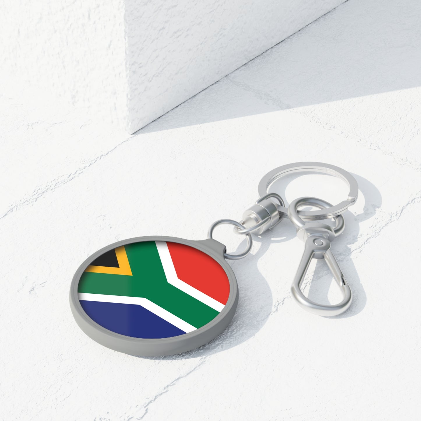 SOUTH AFRICA FLAG Keychain, South African flag keyring, south african gift, South African house warming gift, south african flag bag charm