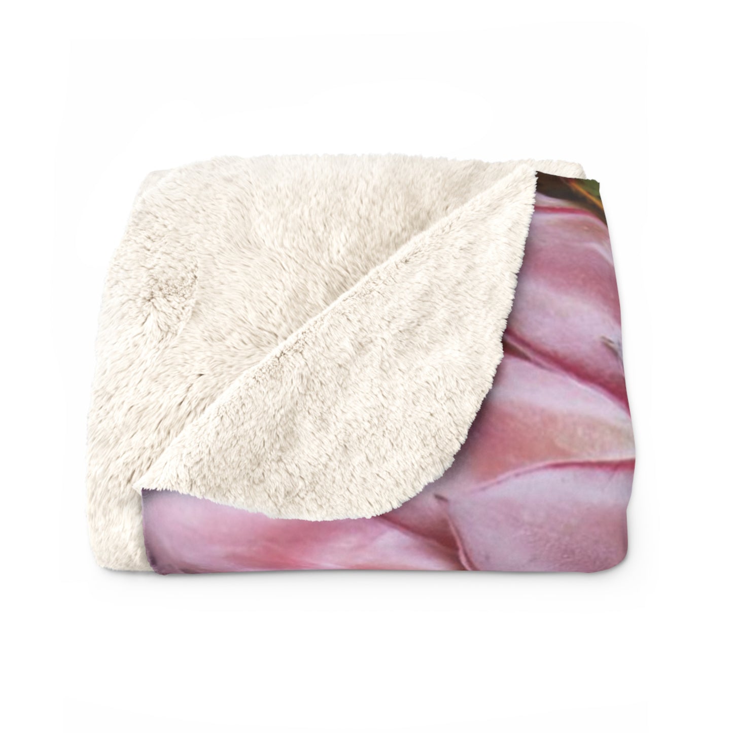 FLORAL PROTEA Cozy Sherpa Fleece Blanket