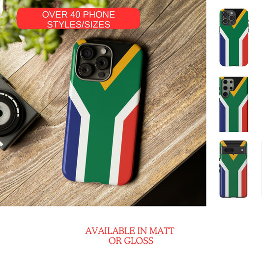 SOUTH AFRICA FLAG Phone Case for iphone, Samsung phone case with south africa flag Google Pixel phone case