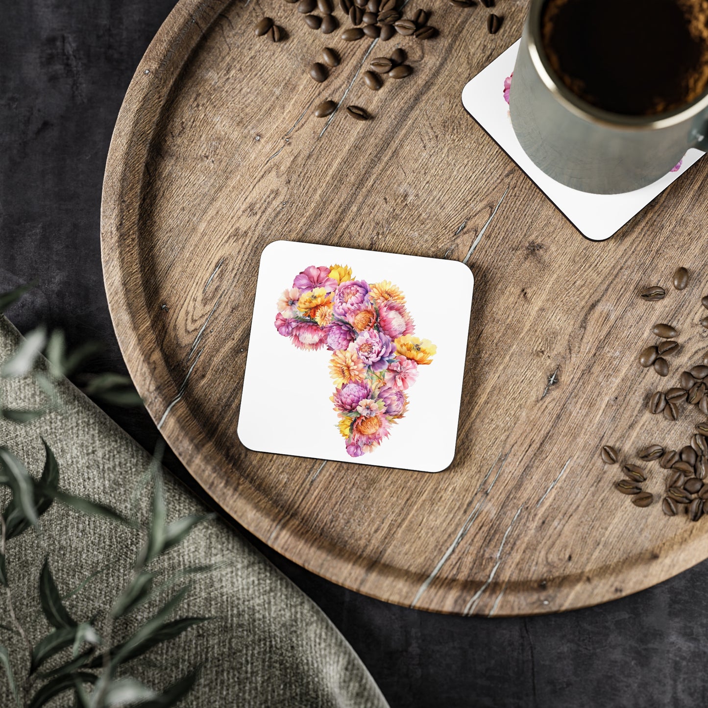 Coasters SA Floral (round or square shape)