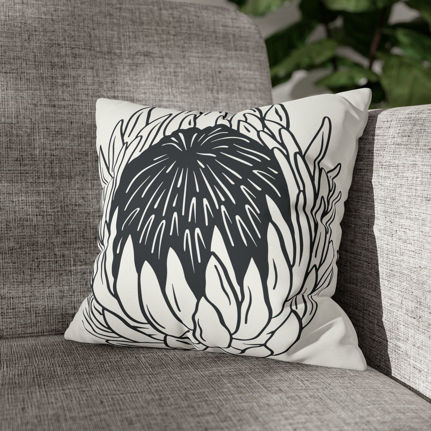 PROTEA Faux Suede Square Pillow Case