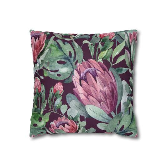 PINK PROTEA South Africa throw pillow cover