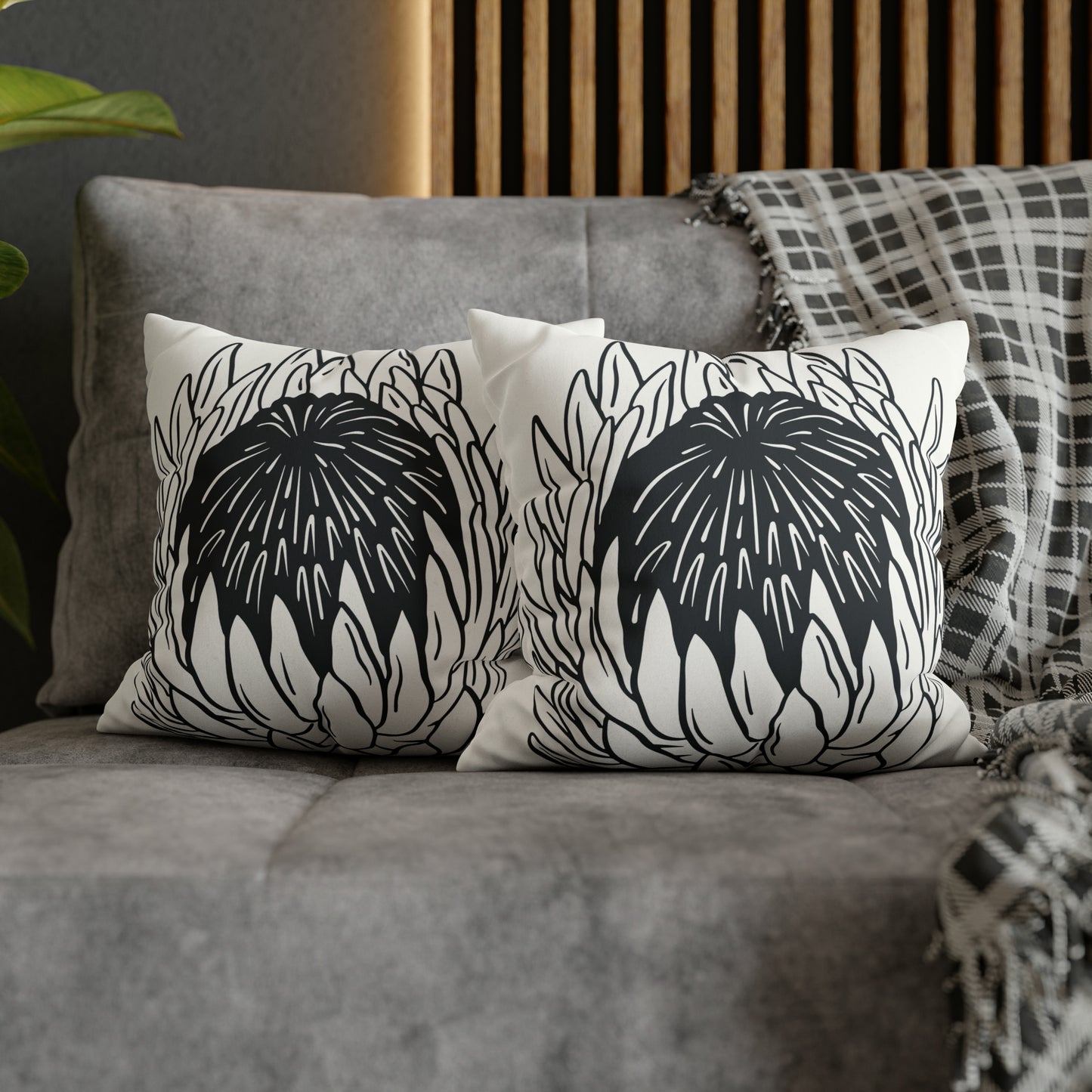 PROTEA Faux Suede Square Pillow Case