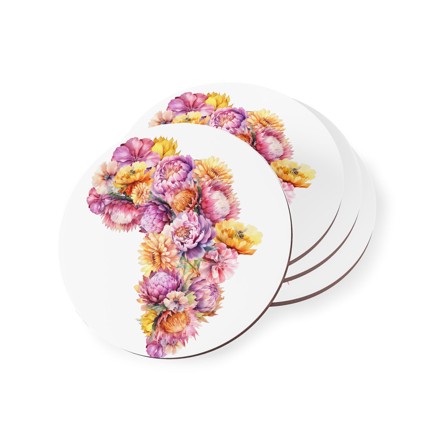 Coasters SA Floral (round or square shape)