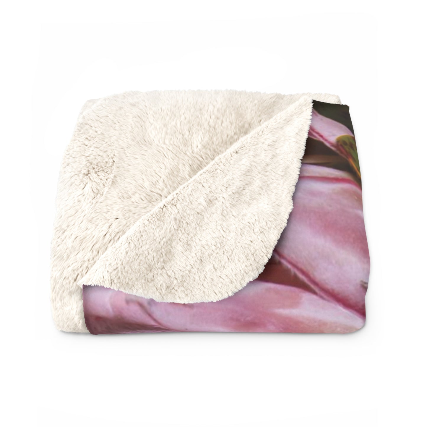 FLORAL PROTEA Cozy Sherpa Fleece Blanket