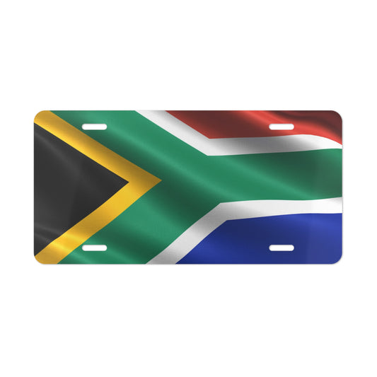 Vanity License Plate South Africa Flag