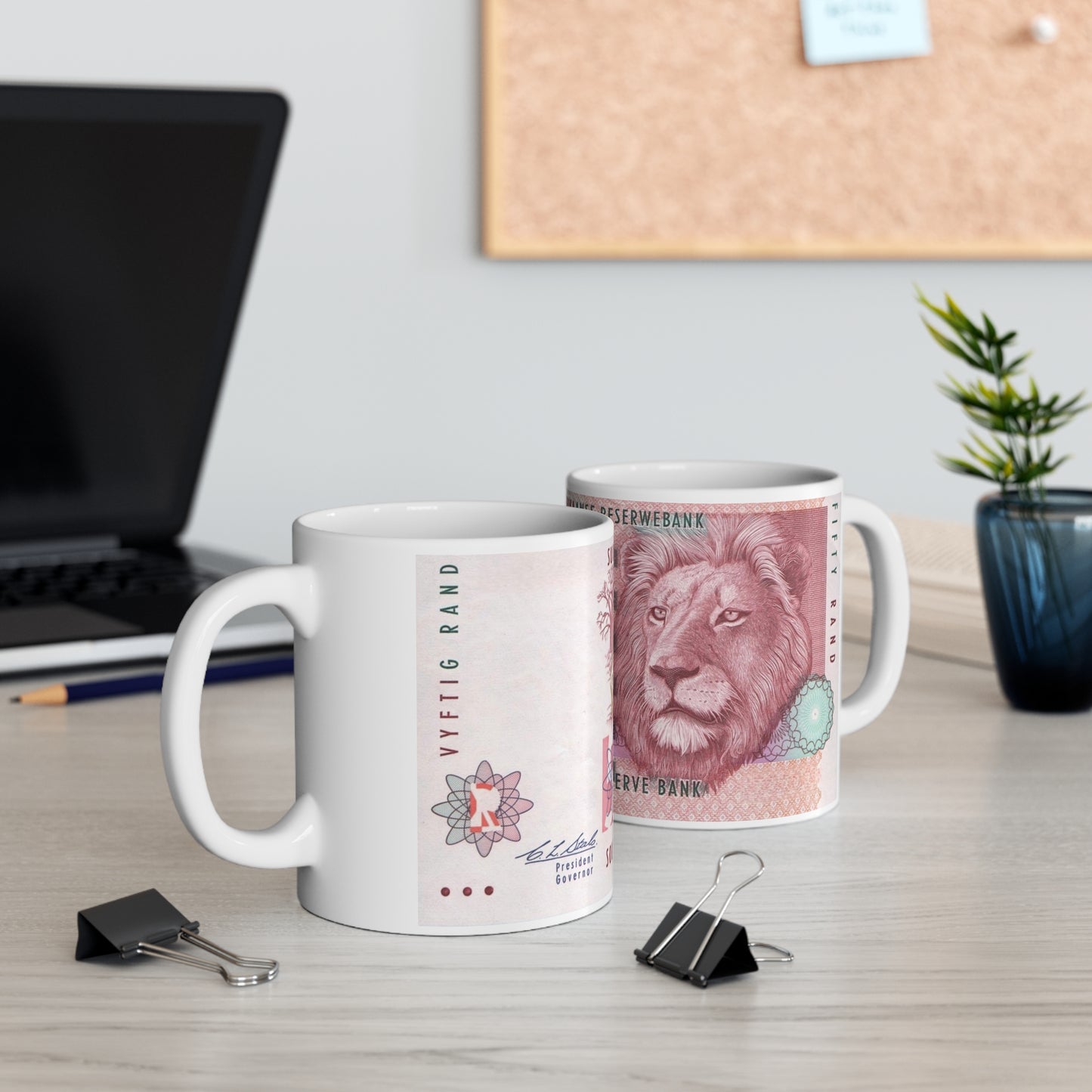 SOUTH AFRICA MONEY Mug, South Africa gift, south african Lion mug, gift for south african, south africa house warming gift, African Lion Mug