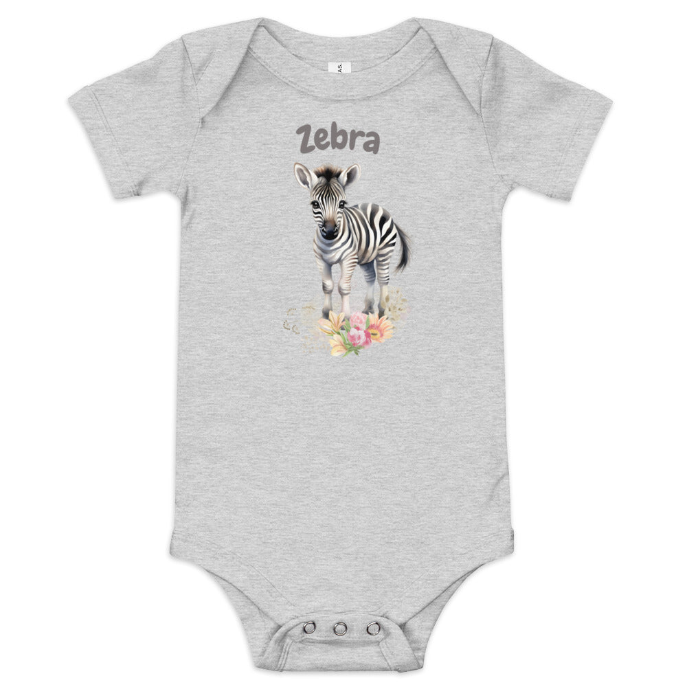 AFRIKAANS BABY Kwagga one-piece bodysuit, Zebra babygrow, South Africa baby, Afrikaans new mom gift, Afrikaans baby shower, SAFFA baby