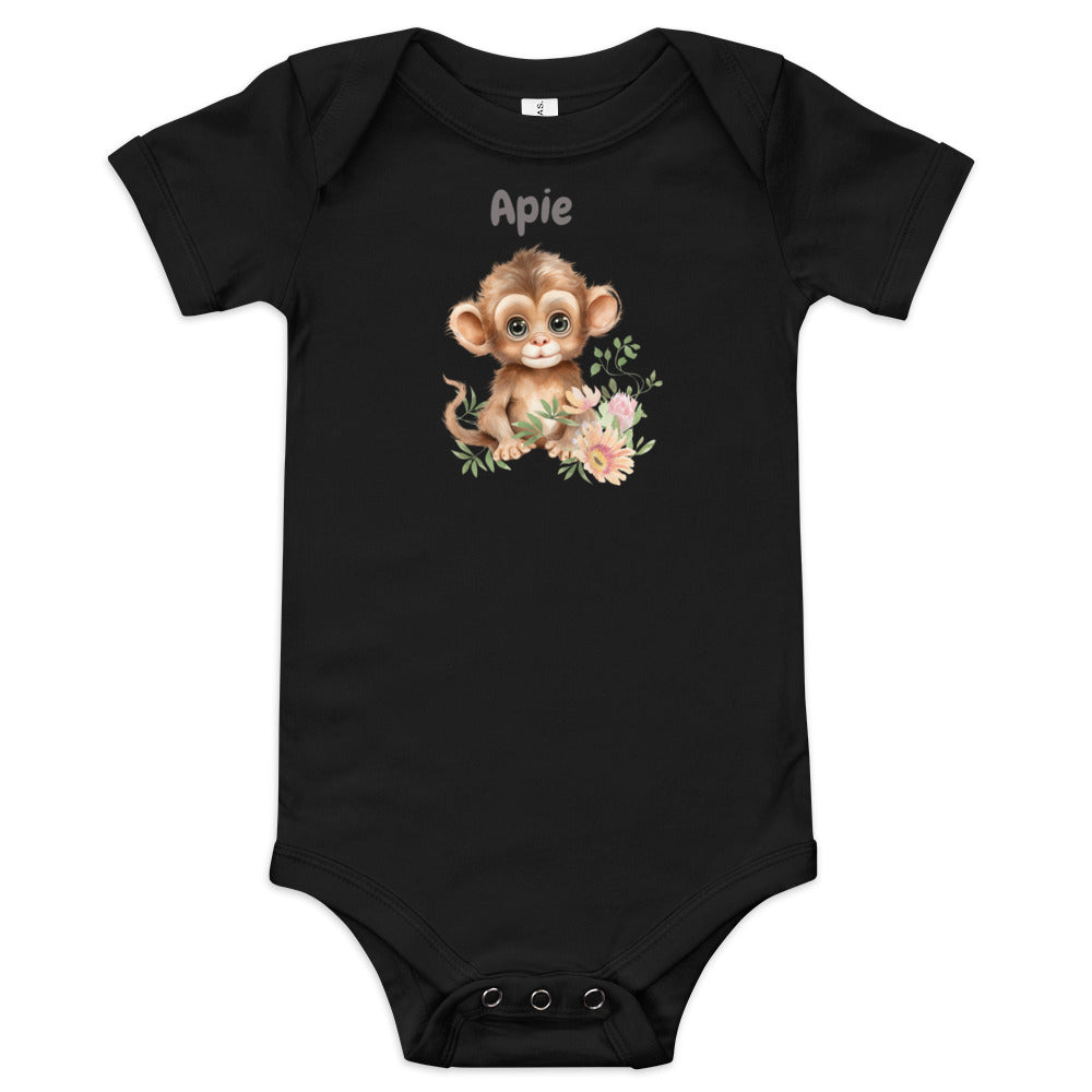 AFRIKAANS BABY Apie one-piece bodysuit, Monkey babygrow, South Africa baby, Afrikaans new mom gift, Afrikaans baby shower, SAFFA baby