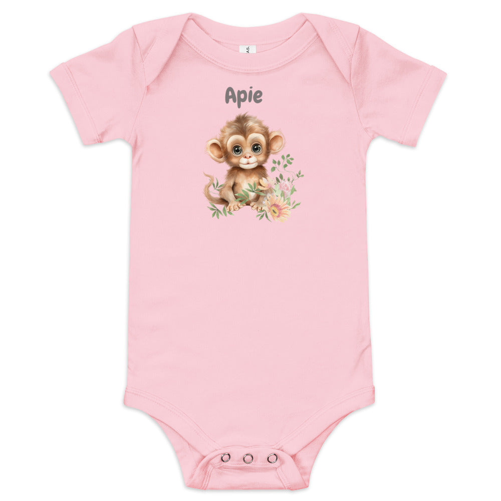 AFRIKAANS BABY Apie one-piece bodysuit, Monkey babygrow, South Africa baby, Afrikaans new mom gift, Afrikaans baby shower, SAFFA baby