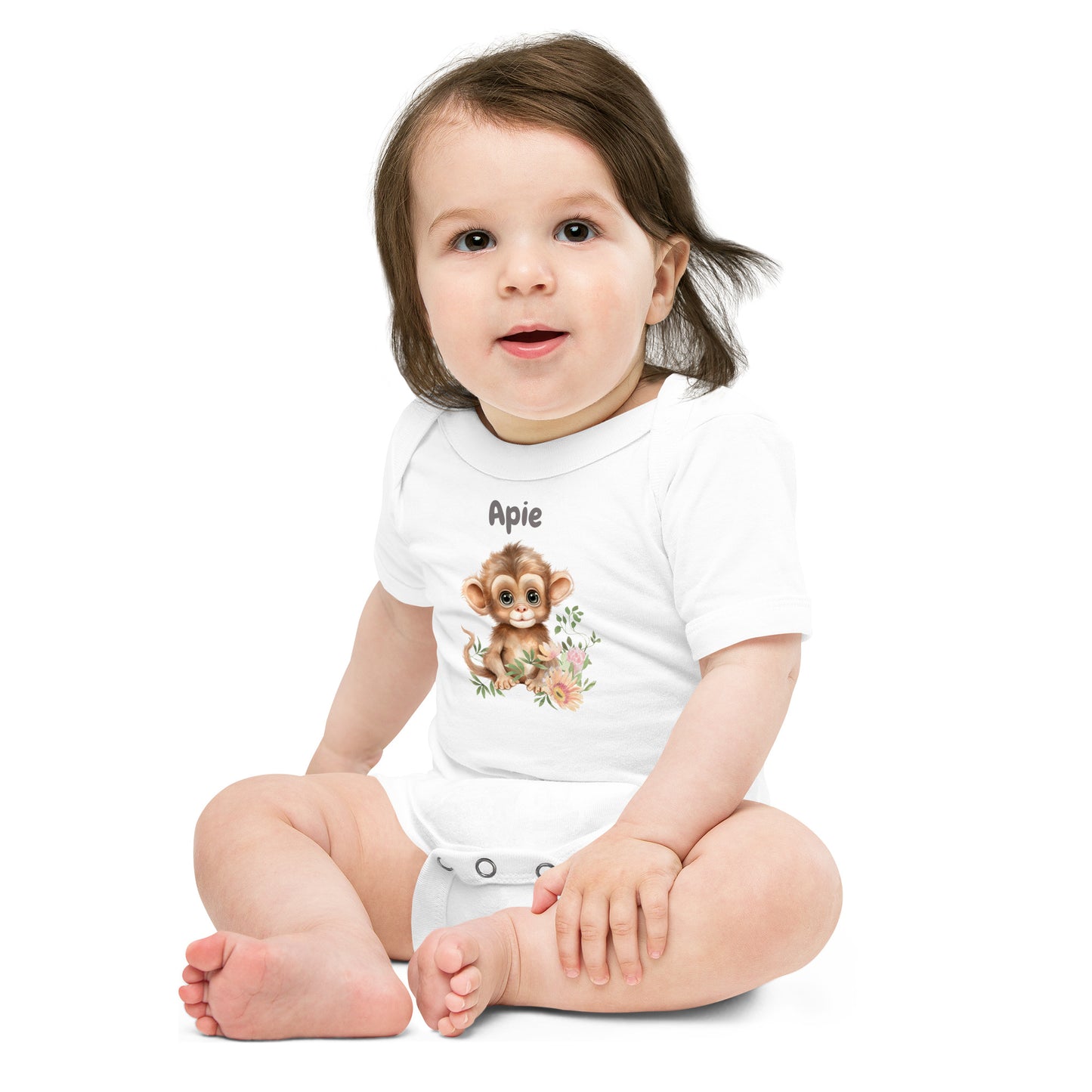 AFRIKAANS BABY Apie one-piece bodysuit, Monkey babygrow, South Africa baby, Afrikaans new mom gift, Afrikaans baby shower, SAFFA baby