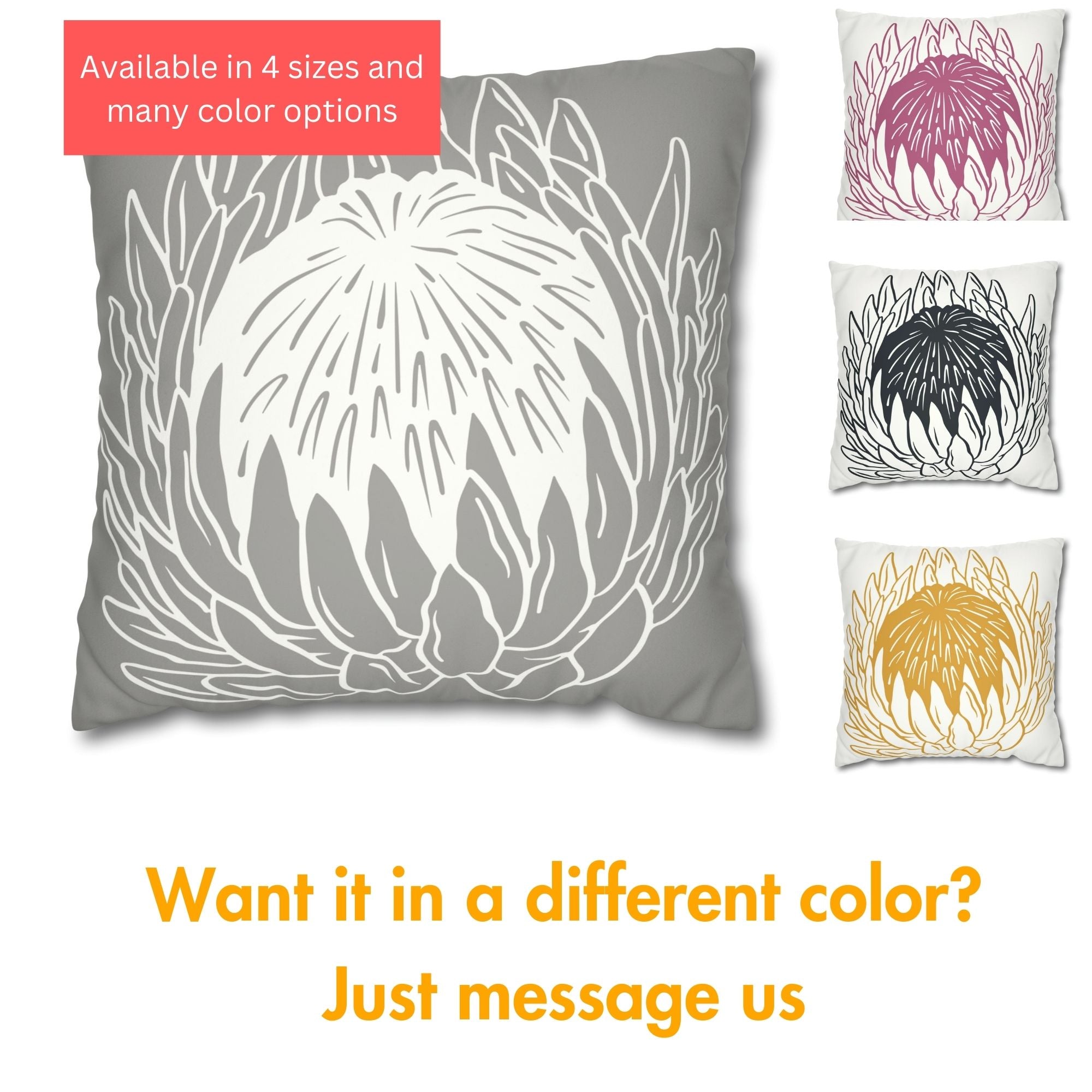 Protea pillow outlet cases