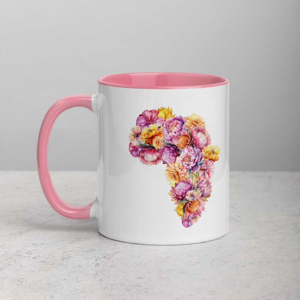 AFRICA MUG Protea flower mug gift for her, south african mug gift, protea flower mug for saffa, south african gift for mom