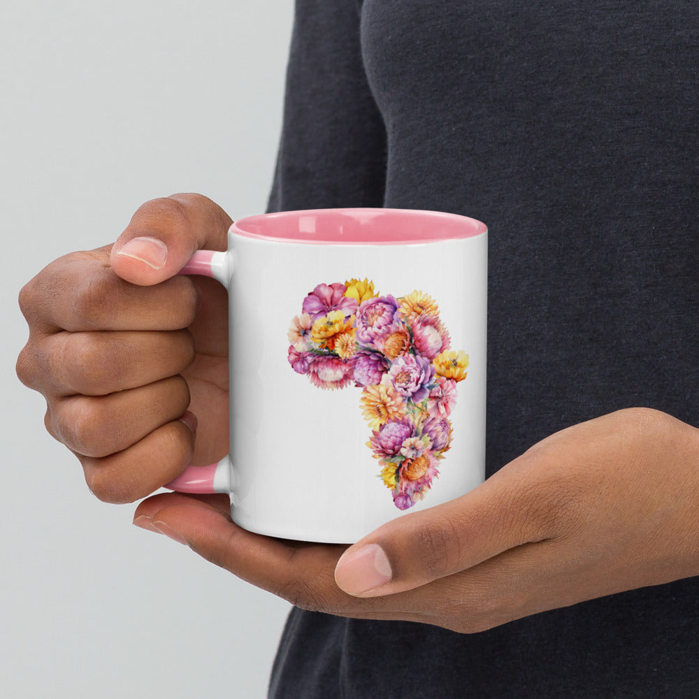 AFRICA MUG Protea flower mug gift for her, south african mug gift, protea flower mug for saffa, south african gift for mom